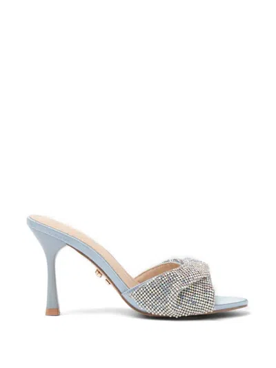Twenty Four Haitch Canberra Crystal-embellished Mules In Multi