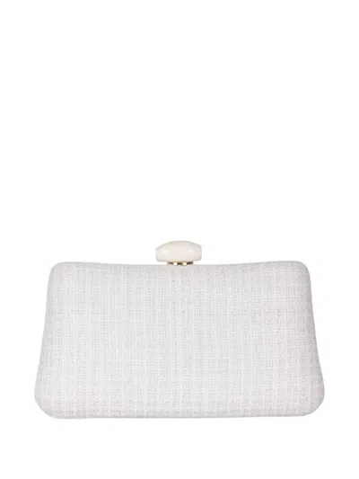 Twenty Four Haitch Chain-strap Clutch Bag In White
