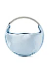 Twenty Four Haitch Chiara Embellished-handle Shoulder Bag In Blue