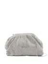 Twenty Four Haitch Crystal-embellished Clutch Bag In Silver