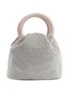 Twenty Four Haitch Crystal-embellished Shoulder Bag In Pink