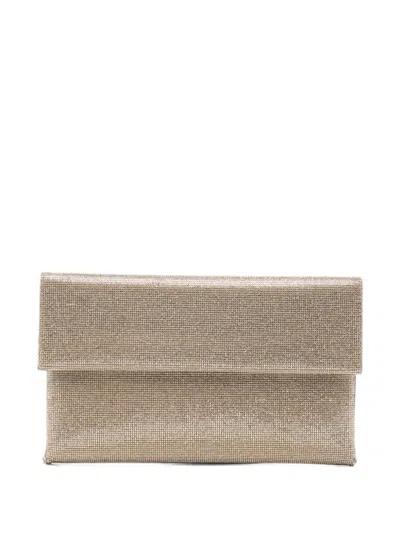 Twenty Four Haitch Crystal-embellished Chain Shoulder Bag In Gold