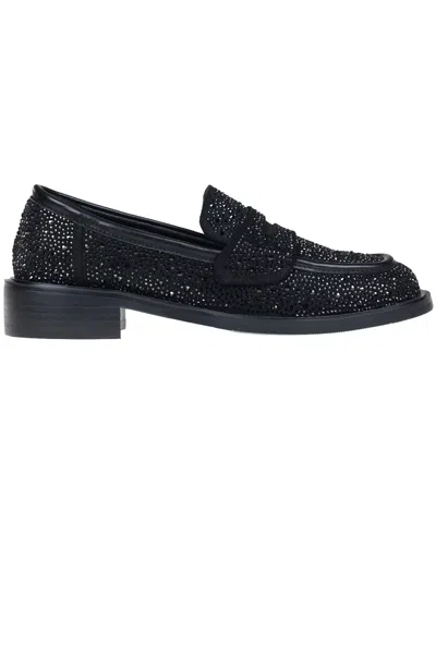 Twenty Four Haitch Deneb Loafers In Black
