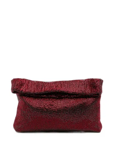 Twenty Four Haitch Dunham Crystal-embellished Clutch Bag In White