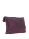 Twenty Four Haitch Dunham Rhinestone-embellished Clutch Bag In Purple