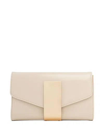Twenty Four Haitch Flap-design Shoulder Bag In Neutral
