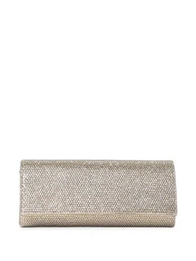 Twenty Four Haitch French75 Crystal-embellished Clutch Bag In Neutral