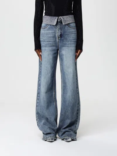 Twenty Four Haitch Jeans Twenty Fourhaitch Woman Colour Denim In Blue