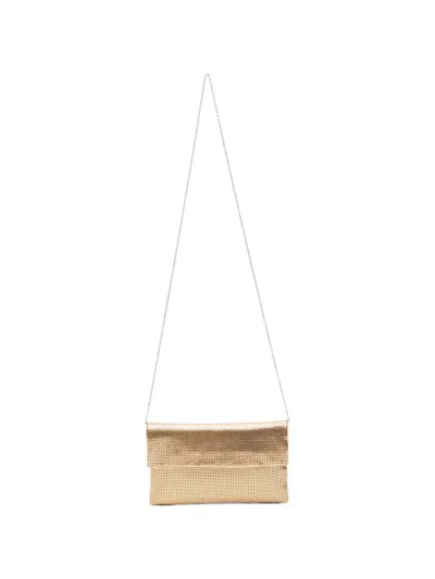 Twenty Four Haitch Long Island Clutch Bag In Gold