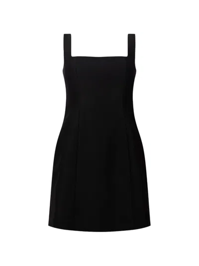 Twenty Four Haitch Marfa Square-neck Dress In Black