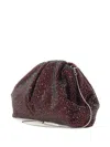 Twenty Four Haitch Mirach Rhinestone-embellished Clutch Bag In Red