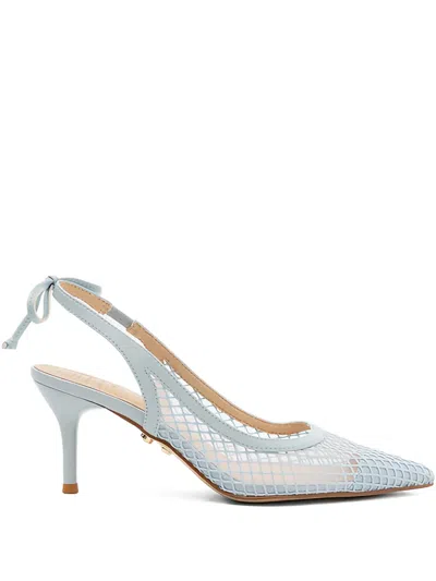 Twenty Four Haitch Net Dallas Pumps In Blue