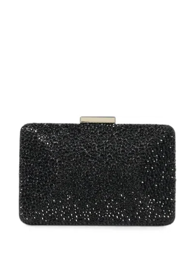 Twenty Four Haitch Niger Crystal-embellished Clutch Bag In Black