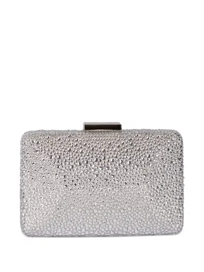 Twenty Four Haitch Niger Embellished Chain Mini Bag In Silver