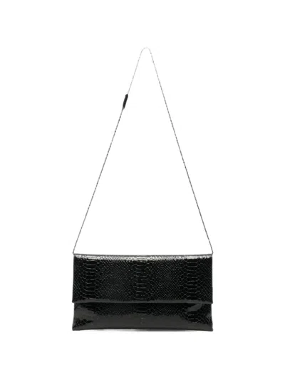 Twenty Four Haitch Nireya Clutch Bag In Black