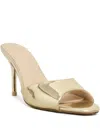 Twenty Four Haitch Open-toe Stiletto Heeled Sandals In Gold
