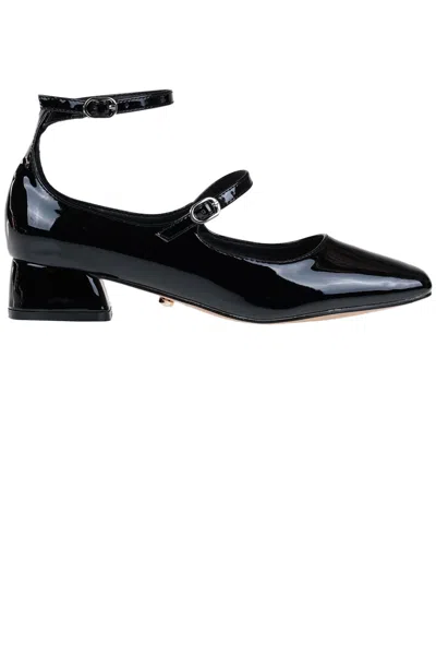 TWENTY FOUR HAITCH PATENT LEATHER MARY JANE BALLERINAS
