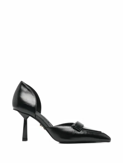 Twenty Four Haitch Pointed-toe Pumps In Black