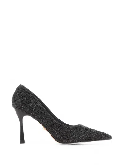 Twenty Four Haitch Rhinestone-embellished Pointed-toe Pumps In Multi