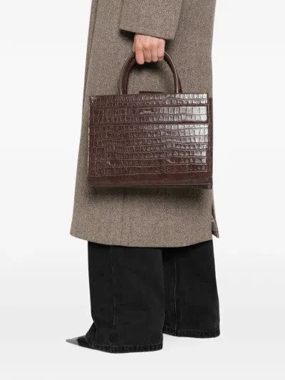 Twenty Four Haitch Serane Crocodile-effect Leather Tote Bag In Pattern