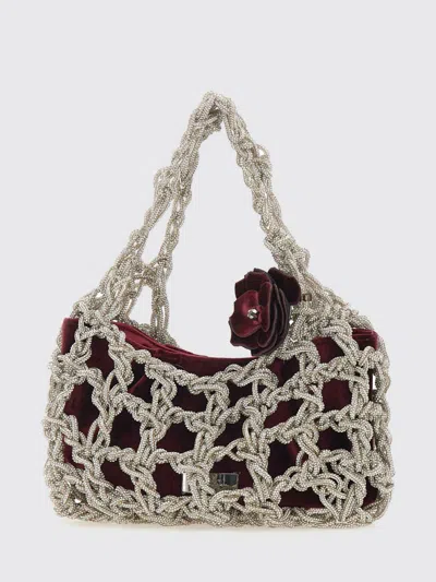 TWENTY FOUR HAITCH SHOULDER BAG TWENTY FOURHAITCH WOMAN COLOR PLUM,H52367089