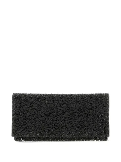 Twenty Four Haitch Siria Crystal-embellished Clutch Bag In Black