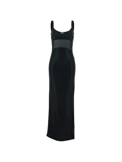 Twenty Four Haitch Sleeveless Maxi Dress In Black