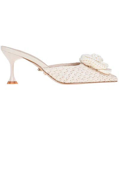 Twenty Four Haitch Strasburgo Mules In White