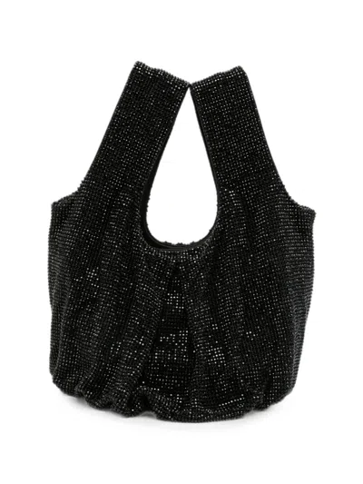 Twenty Four Haitch Sydney Crystal-embellished Tote Bag In Black