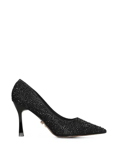 Twenty Four Haitch Teylor Crystal-embellished Pointed-toe Pumps In 블랙
