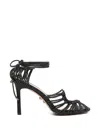 Twenty Four Haitch Tie Ankle Pumps In Multi