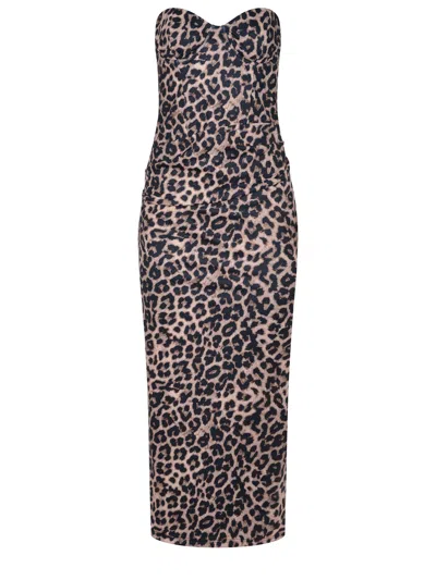 Twenty Four Haitch Twenty Fourhaitch Dress In Brown