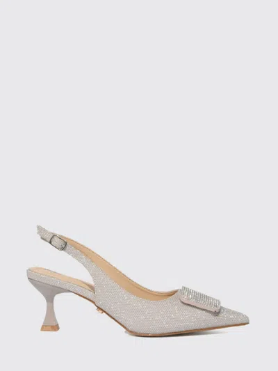 Twenty Four Haitch Twenty Fourhaitch Heeled Sandal Woman In Silver