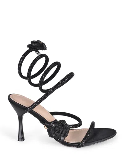 Twenty Four Haitch Twenty Fourhaitch Sandals In Black