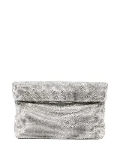 Twenty Four Haitch Varadero Embellished Clutch Bag In Neutral