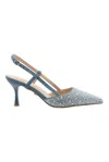 Twenty Four Haitch With Heel Clear Blue In Blue