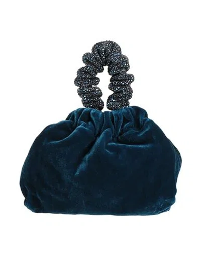 Twenty Four Haitch Woman Handbag Deep Teal Size - Textile Fibers In Green