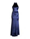 Twenty Four Haitch Woman Maxi Dress Navy Size 4 Polyester, Elastane