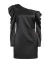 Twenty Four Haitch Woman Mini Dress Black Size 8 Polyester, Elastane