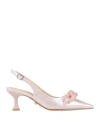 Twenty Four Haitch Woman Pumps Blush Size 6 Synthetisches Material In Pink
