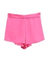 Twenty Four Haitch Woman Shorts & Bermuda Shorts Fuchsia Size 8 Polyester In Pink