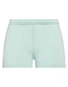 Twenty Four Haitch Woman Shorts & Bermuda Shorts Light Green Size 6 Polyester, Elastane