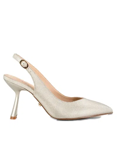 Twenty Fourhaitch 90mm Delfino Slingback Pumps In White