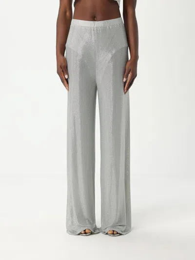 Twenty Fourhaitch Pants  Woman Color Silver In Gray