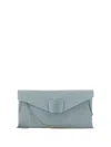 Twenty Four Haitch Saturno Clutch Bag In Blue