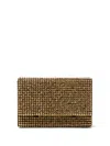Twenty Four Haitch Stud-embellished Box Clutch Bag In Gold