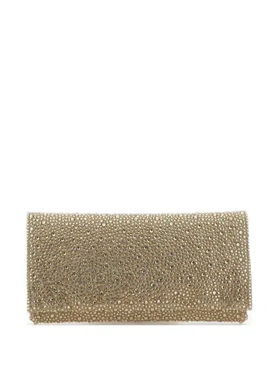 Twenty Four Haitch Syria Clutch Bag In Gold