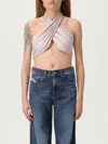 Twenty Four Haitch Top Twenty Fourhaitch Woman Color Blush Pink In Gray