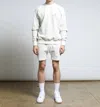 Twenty Montreal Agave 3d Blister Raglan Crewneck Top In Lavender In White