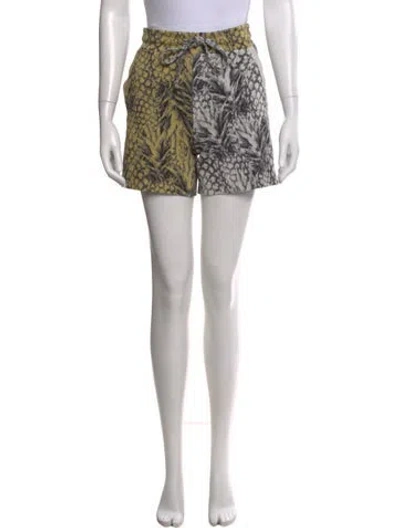 Pre-owned Twenty Montreal Animal Print Mini Shorts In Black